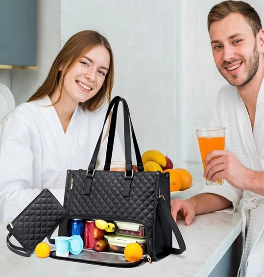 Voyage Luxury Dual-Compartment Thermal Tote