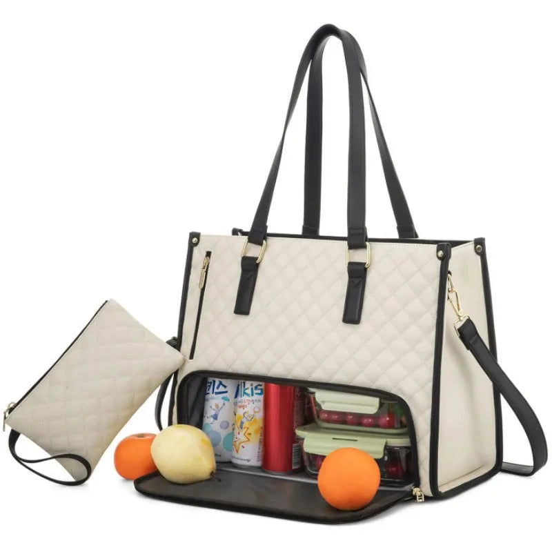 Voyage Luxury Dual-Compartment Thermal Tote