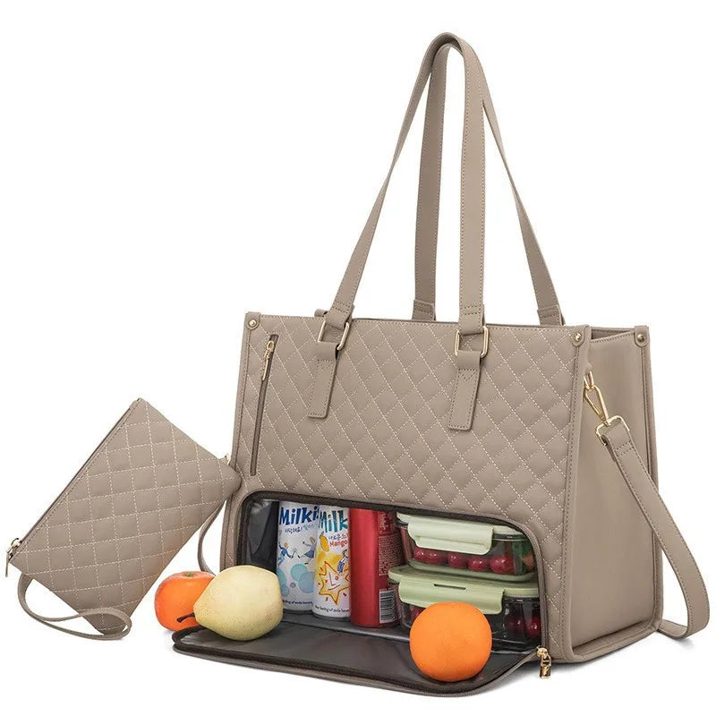 Voyage Luxury Dual-Compartment Thermal Tote