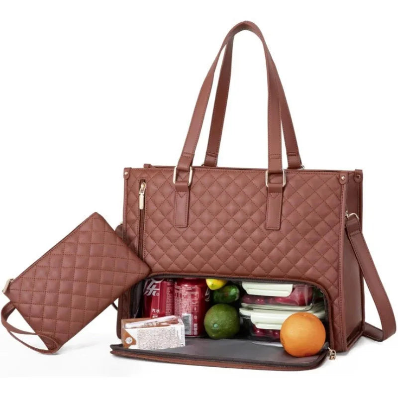 Voyage Luxury Dual-Compartment Thermal Tote